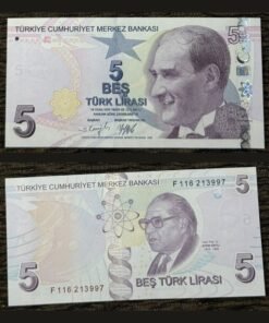 Turkey 5 Lira Banknote 2009 E9 Series UNC Condition Mustafa Kemal Atatürk Aydın Sayılı RARE