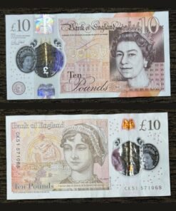 UK 10 Pounds Banknote 2017 Polymer Queen Elizabeth II Jane Austen RARE