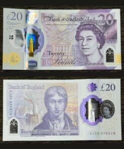 UK 20 Pounds Banknote 2020 Polymer UNC Condition Queen Elizabeth II J.M.W. Turner RARE