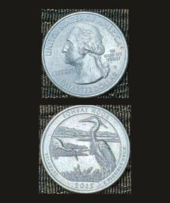 United States Quarter Dollar (Bombay Hook Great Blue Heron) (America, USA) Coin