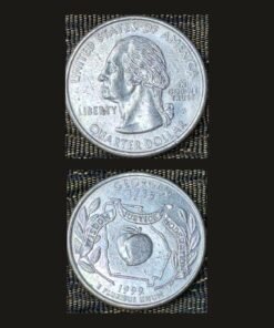 United States Quarter Dollar (Georgia Peach Outline) (America, USA) Coin