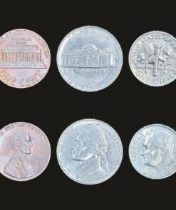 United States of America (USA) Coin Set of 3 (1 Cent, 5 Cent and 1 Dime)