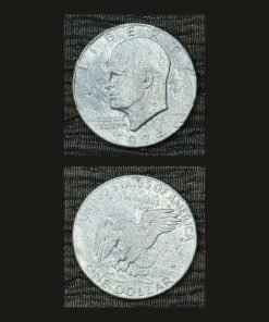USA 1 Dollar Coin 1974 D Eisenhower Dollar Apollo 11 Eagle Moon Landing RARE