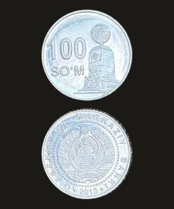 Uzbekistan 100 So'm Coin Tashkent Monument Nickel Plated Steel