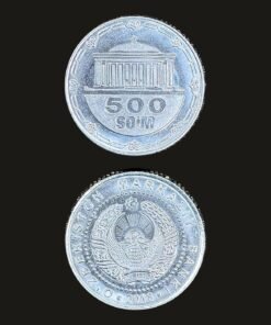 Uzbekistan 500 So'm Coin Senate Building Nickel Plated Steel