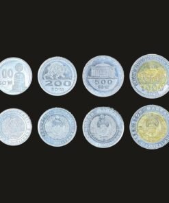Uzbekistan Coin Set of 4 (100 So'm, 200 So'm, 500 So'm and 1000 So'm)