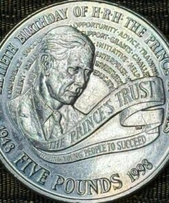 United Kingdom 5 Pound Commemorative Coin (50th Birthday of Prince Charles of Wales)