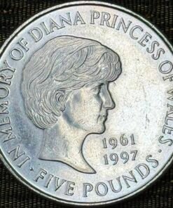 United Kingdom 5 Pound Commemorative Coin (Princess Diana Memorial)