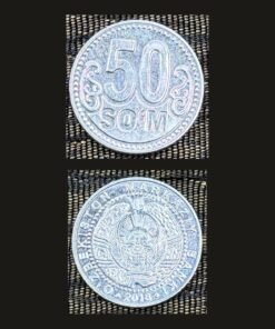 Uzbekistan 50 So'm Coin 2018 Central Bank Emblem Bird Humo Nickel Plated Steel RARE