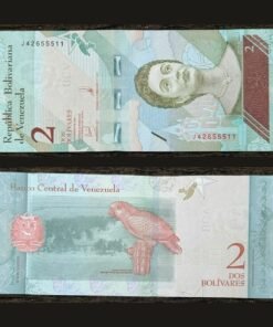 Venezuela 2 Bolivares Soberanos Banknote 2018 UNC Condition Josefa Camejo & Yellow-headed Parrot RARE