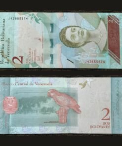 Venezuela 2 Bolivares Soberanos Banknote 2018 UNC Condition Josefa Camejo & Yellow-headed Parrot RARE