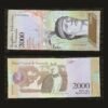 Venezuela 2000 Bolivares Banknote 2016 UNC Condition Chief Guaicaipuro & Harpy Eagle RARE