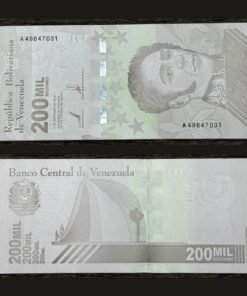 Venezuela 200000 Bolivares Banknote 2020 UNC Condition Simon Bolivar & Mausoleum RARE