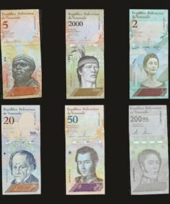 Venezuela Hyperinflation Banknote Set of 6 UNC