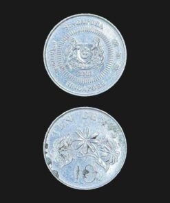 Singapore 10 Cents Coin 2011 Second Series Star Jasmine Floral Issue Cupronickel RARE