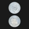 Jordan 50 Fils Coin 1975 King Hussein bin Talal Half Dirham Cupronickel RARE