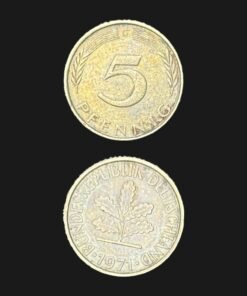 Germany West Germany 5 Pfennig Coin 1971 Oak Seedling Brass Clad Steel