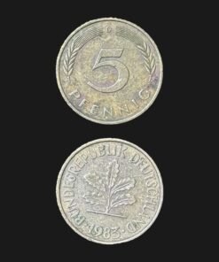 Germany West Germany 5 Pfennig Coin 1983 Oak Seedling Brass Clad Steel