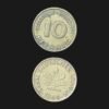 Germany 10 Pfennig Coin 1949 Bank Deutscher Laender Post-WWII Oak Seedling