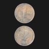 Germany 1 Pfennig Coin 1980 Oak Seedling Copper Plated Steel