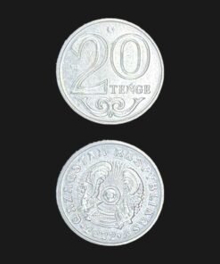 Kazakhstan 20 Tenge Coin 2022 Latin Script Qazaqstan Respyblikasy Nickel Plated Steel