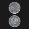 Kazakhstan 20 Tenge Coin 2021 Latin Script Qazaqstan Respyblikasy Nickel Plated Steel