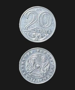 Kazakhstan 20 Tenge Coin 2014 Cyrillic Script Kazakstan Respublikasy Nickel Plated Steel