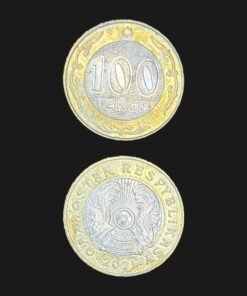 Kazakhstan 100 Tenge Coin 2021 Latin Script Qazaqstan Respyblikasy Bimetallic