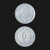 Kazakhstan 20 Tenge Coin 2021 Latin Script Qazaqstan Respyblikasy Nickel Plated Steel