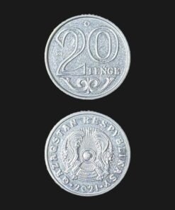 Kazakhstan 20 Tenge Coin 2021 Latin Script Qazaqstan Respyblikasy Nickel Plated Steel