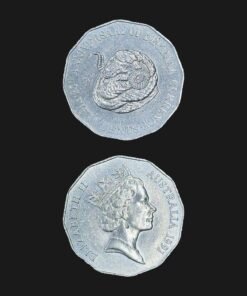 Australia 50 Cents Coin 1991 25th Anniversary Decimal Currency Rams Head Cupronickel RARE