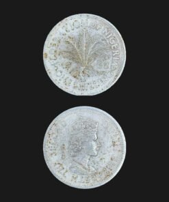 Federation of Nigeria 1 Shilling Coin 1962 Queen Elizabeth II Trial Pattern Stamped COPY Replica RARE