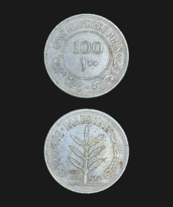 British Mandate Palestine 100 Mils Coin 1935 Olive Branch Stamped COPY Replica RARE