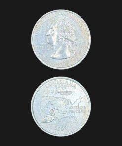 United States Quarter Dollar (Louisiana Purchase Map) (America, USA) Coin