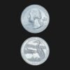 United States Quarter Dollar (Bombay Hook Great Blue Heron) (America, USA) Coin