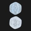 India 20 Paise (National Emblem / Hexagonal Floral Design / 1985) Coin