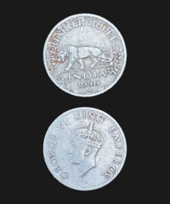 British India Quarter Rupee (Crowned Bust of King George VI / 1946) Coin