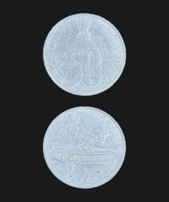India 50 Paise (Parliament House / Map of India / 2000) Coin