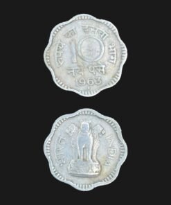 India 10 Paise (Scalloped Edges / 1966) Coin