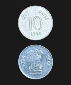 India 10 Paise (Round / Stainless Steel / 1988) Coin