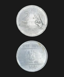 India 2 Rupees (Hasta Mudra Hand Gesture) Coin