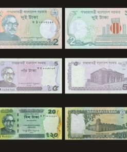 Bangladesh Monuments Banknote Set of 3 UNC