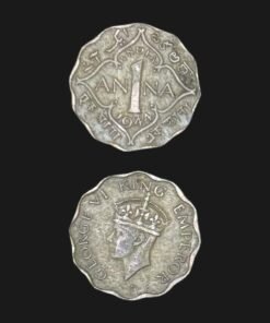 British India 1 Anna Coin King George VI Nickel-Brass