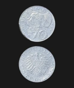Austria 10 Schilling Coin Eagle and Woman in Headdress