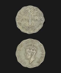 British India 1 Anna Coin King George VI Nickel-Brass