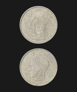 Belgium 20 Francs Coin King Baudouin Sailing Ship