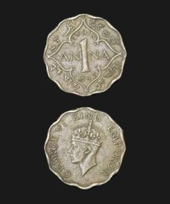 British India 1 Anna Coin King George VI Nickel-Brass
