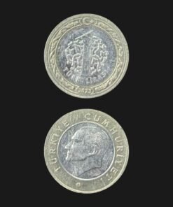 Turkey 1 Lira Coin Bi-Metallic Ataturk