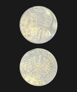 Austria 10 Schilling Coin Eagle and Woman in Headdress