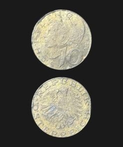Austria 10 Schilling Coin Eagle and Woman in Headdress
